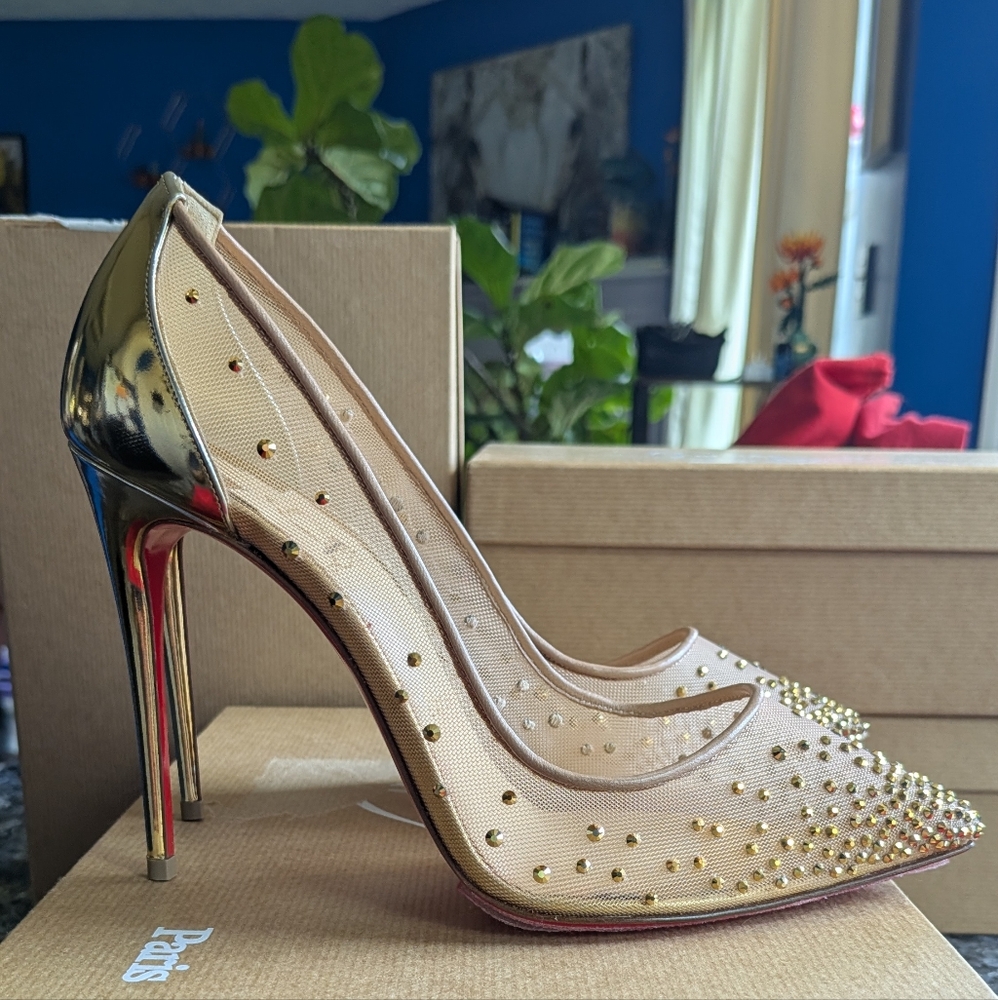 Christian Louboutin Follies Strass 100mm